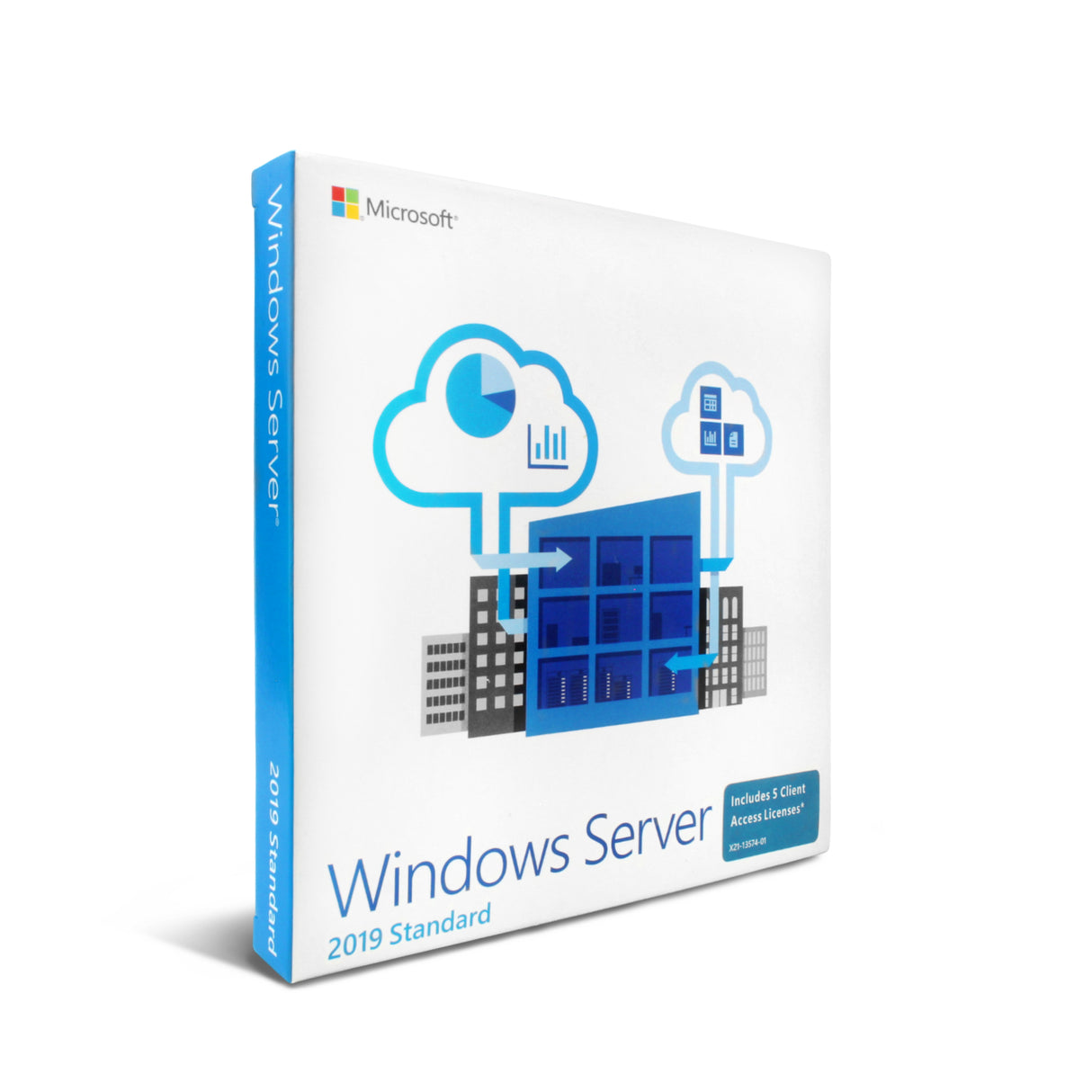 Windows Server 2019 Standard Retail Físico + 50 RDS Cal para Windows Server 2019 Fisico