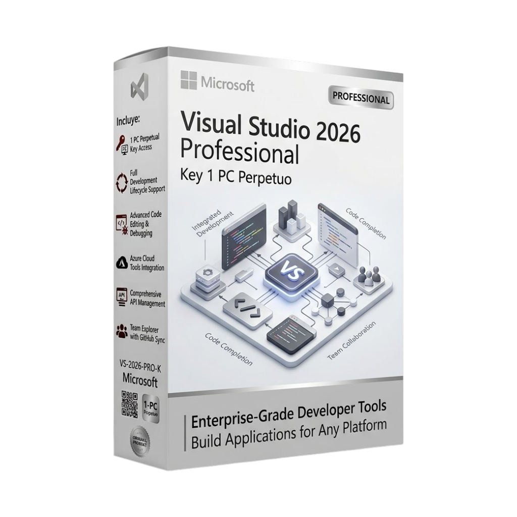 Visual Studio 2026 Professional Key 1 PC Perpetuo