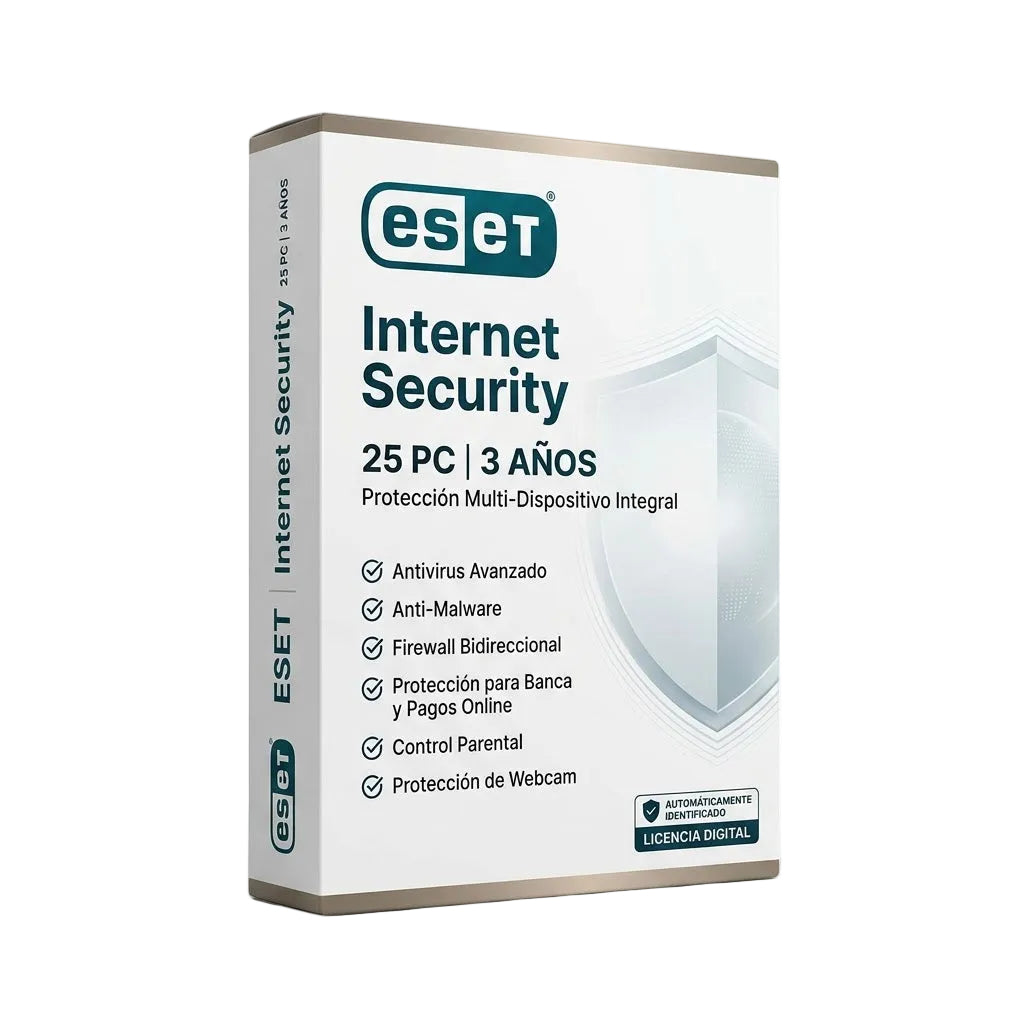 ESET Internet Security 25 PC 3 Años