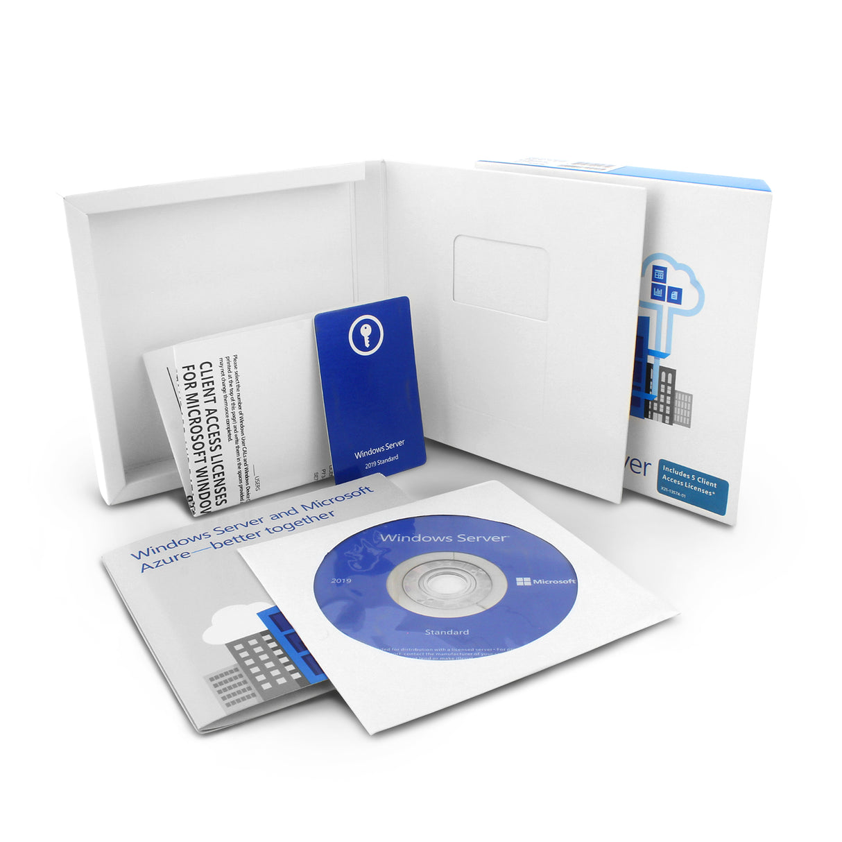 50 RDS CALS para Windows Server 2019 DIGITAL + Windows Server 2019 Standard FÍSICO