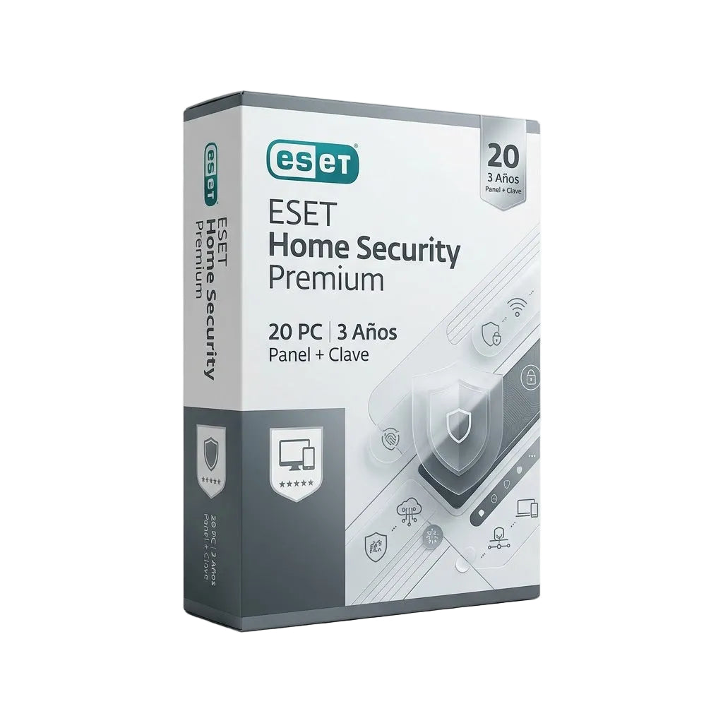 ESET Home Security Premium 20 PC 3 Años Panel + Clave