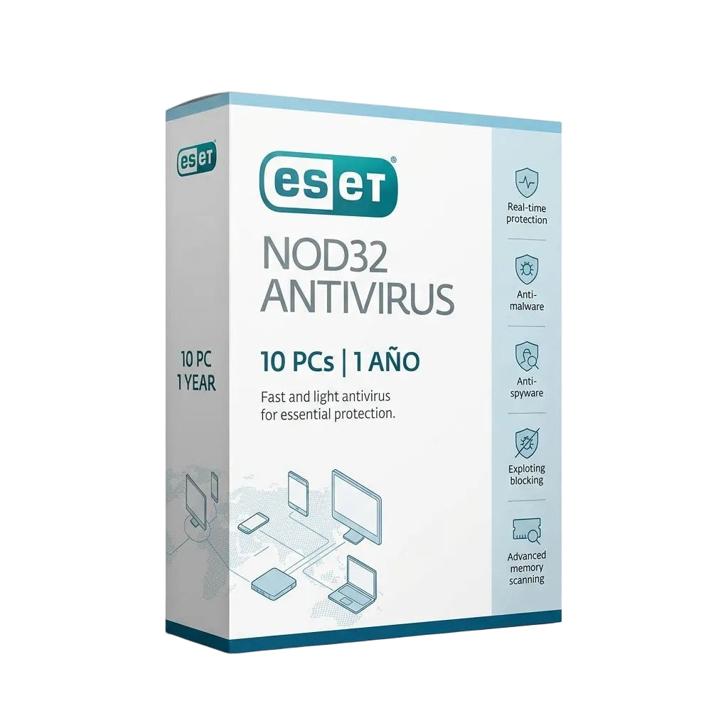 ESET NOD32 Antivirus 10 PC 1 Año