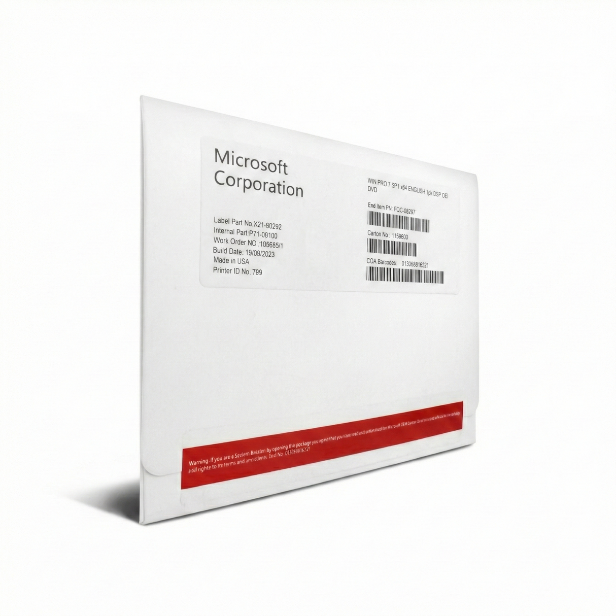 Windows 7 Professional 6 Cajas OEM