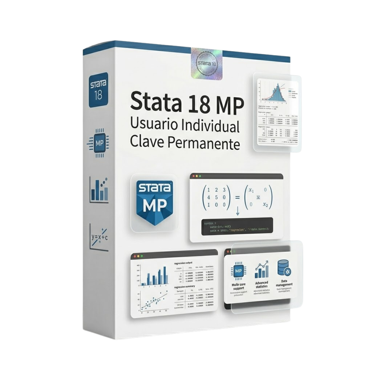 Stata 18 MP Usuario Individual 2 Núcleos Clave Permanente