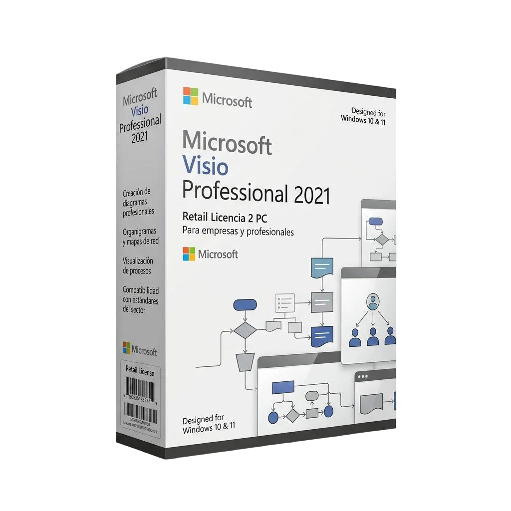 Visio Professional 2021 Retail Licencia 2 PC