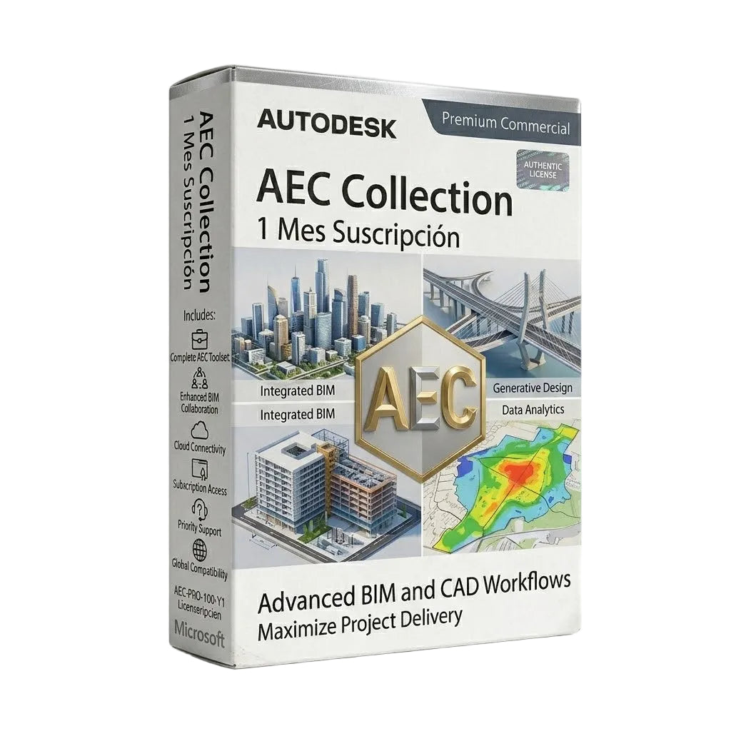 Autodesk Commercial AEC Collection 1 Mes Suscripción