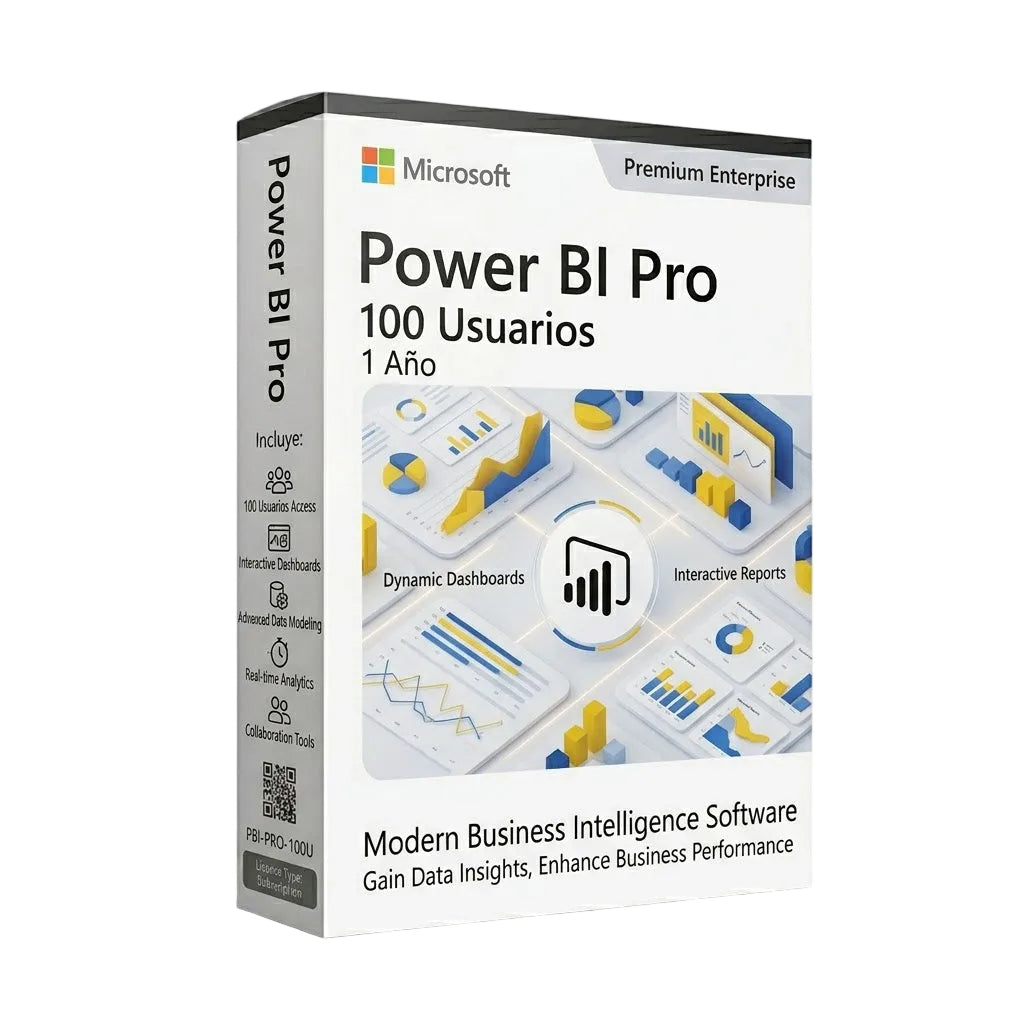 Power BI Pro 100 Usuarios 1 Año