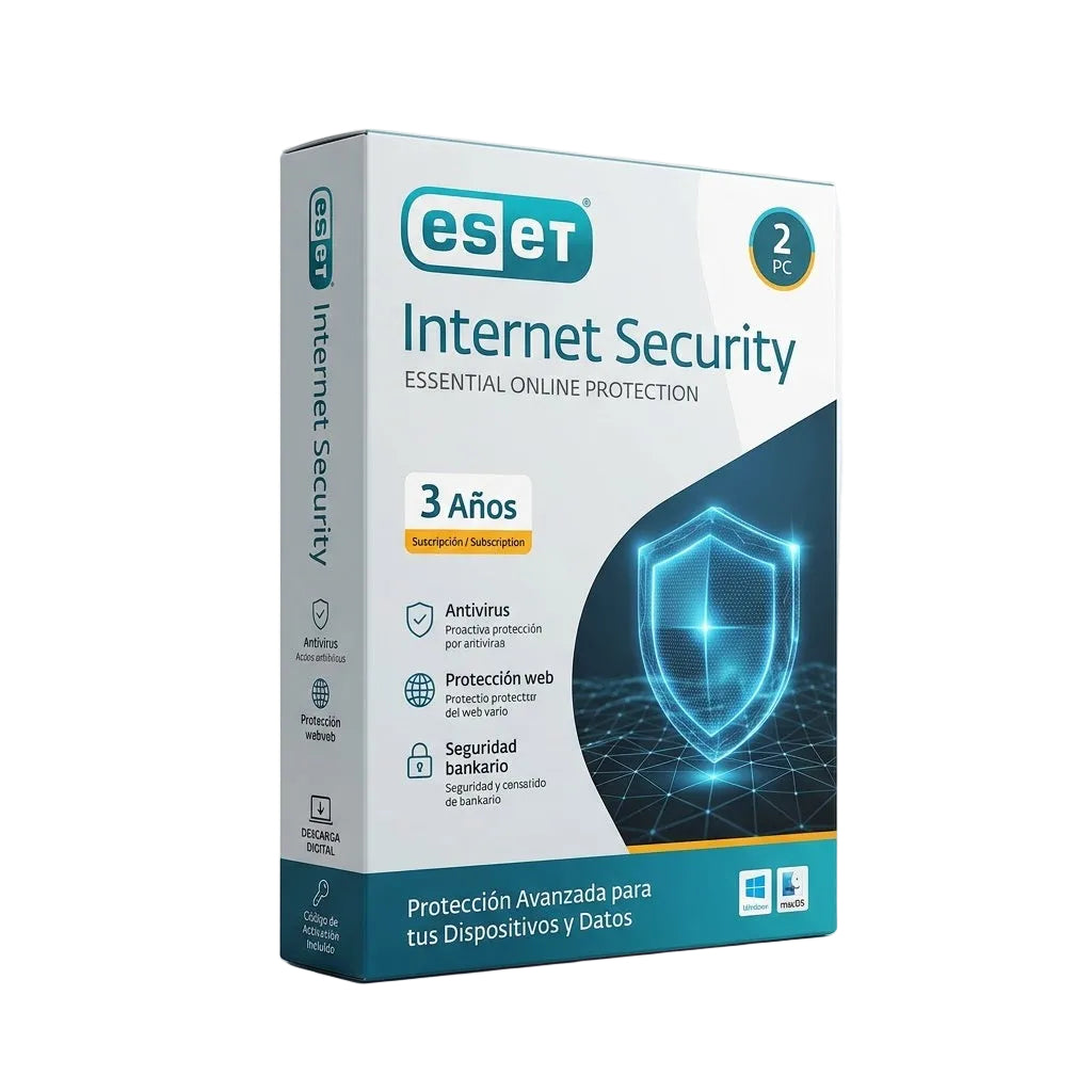 ESET Internet Security 2 PC 3 Años