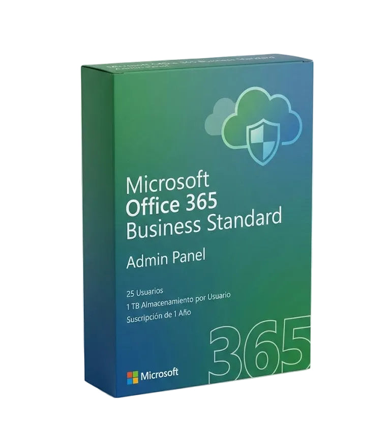 Office 365 Business Standard Admin Panel 25 Usuarios 1 TB 1 Año