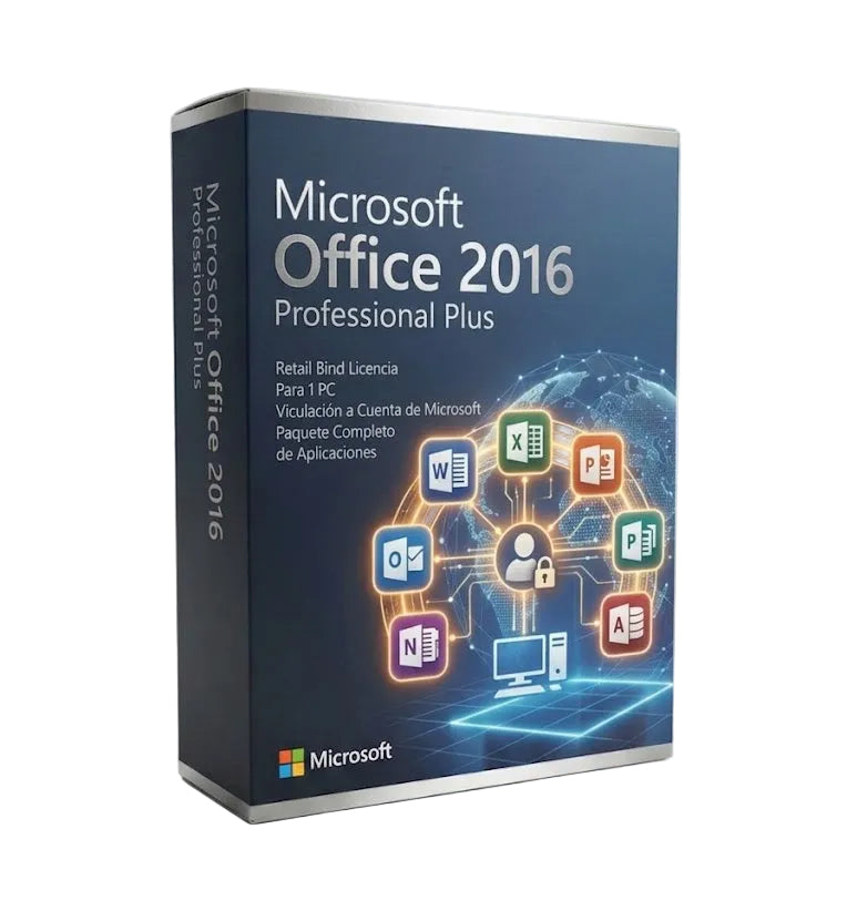 Office 2016 Professional Plus Retail Licencia 1 PC