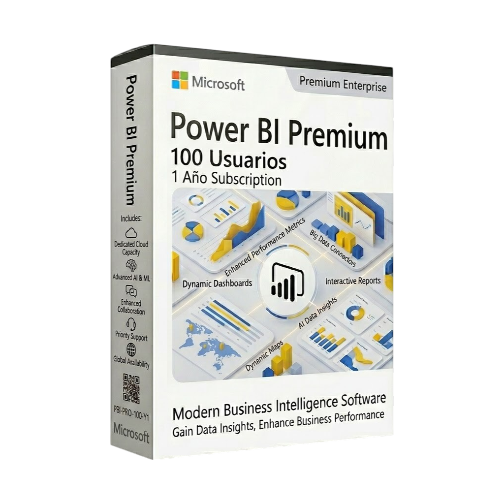 Power BI Premium 100 Usuarios 1 Año