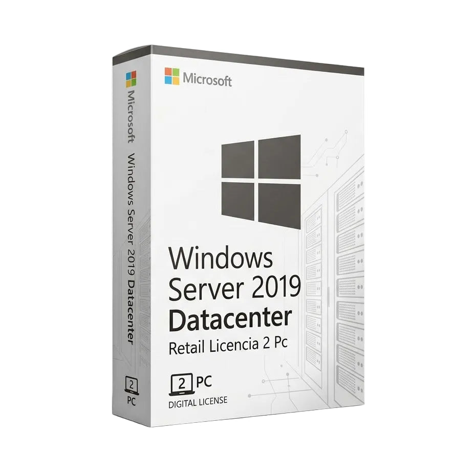 Windows Server 2019 Datacenter Retail Licencia 2 Pc