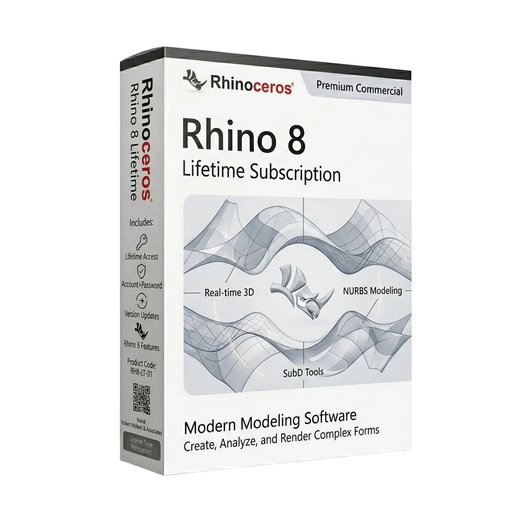 Rhino 8 for Rhinoceros 3D Suscripción Perpetua