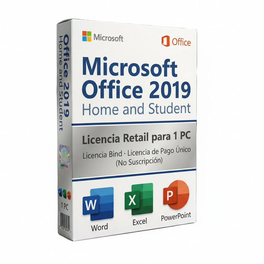 Office 2019 Home and Student Retail Licencia 1 PC