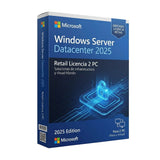 Windows Server Datacenter 2025 Retail Licencia 2 PC