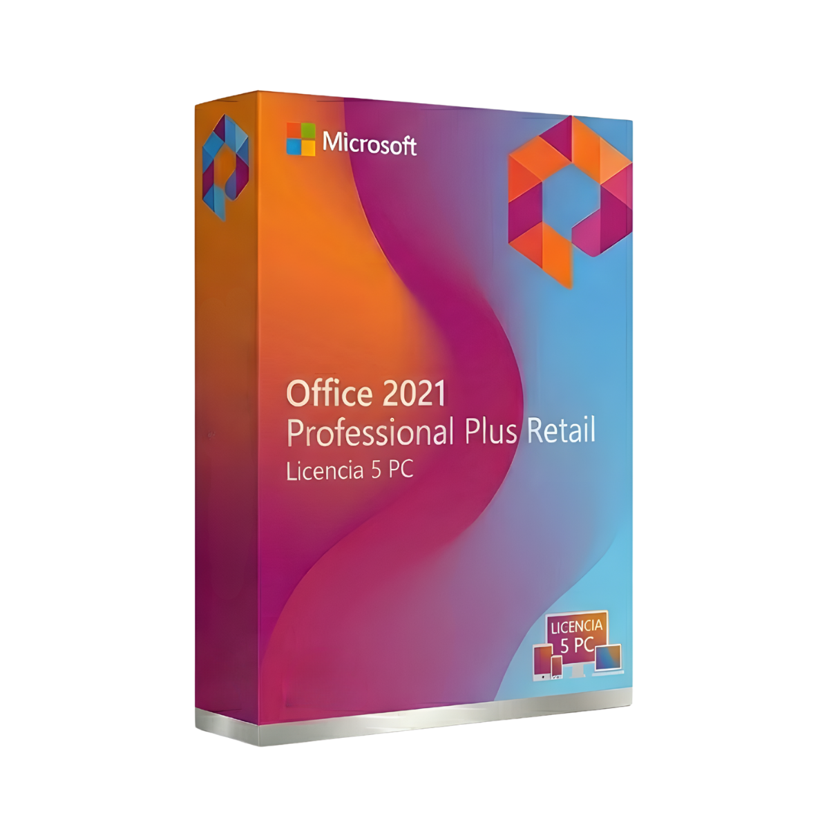 Office 2021 Professional Plus Retail Licencia 5 PC