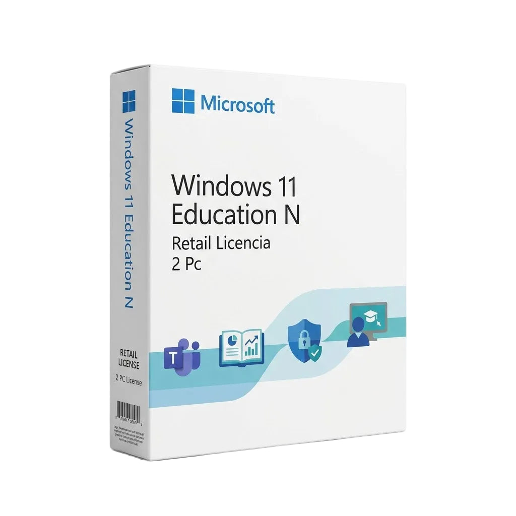 Windows 11 Education N Retail Licencia 2 Pc