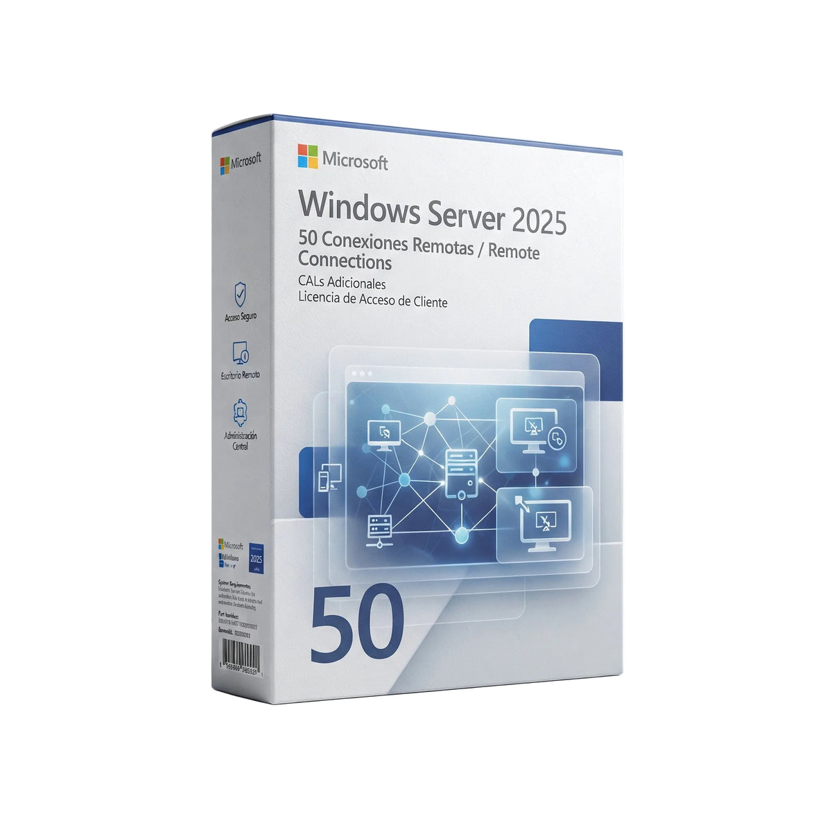 50 conexiones remotas para Windows server 2025