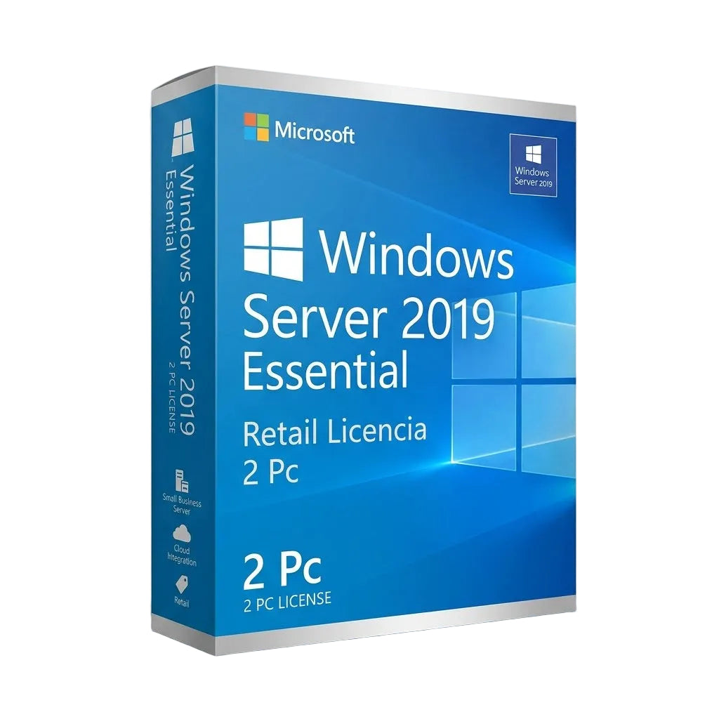 Windows Server 2019 Essential Retail Licencia 2 Pc