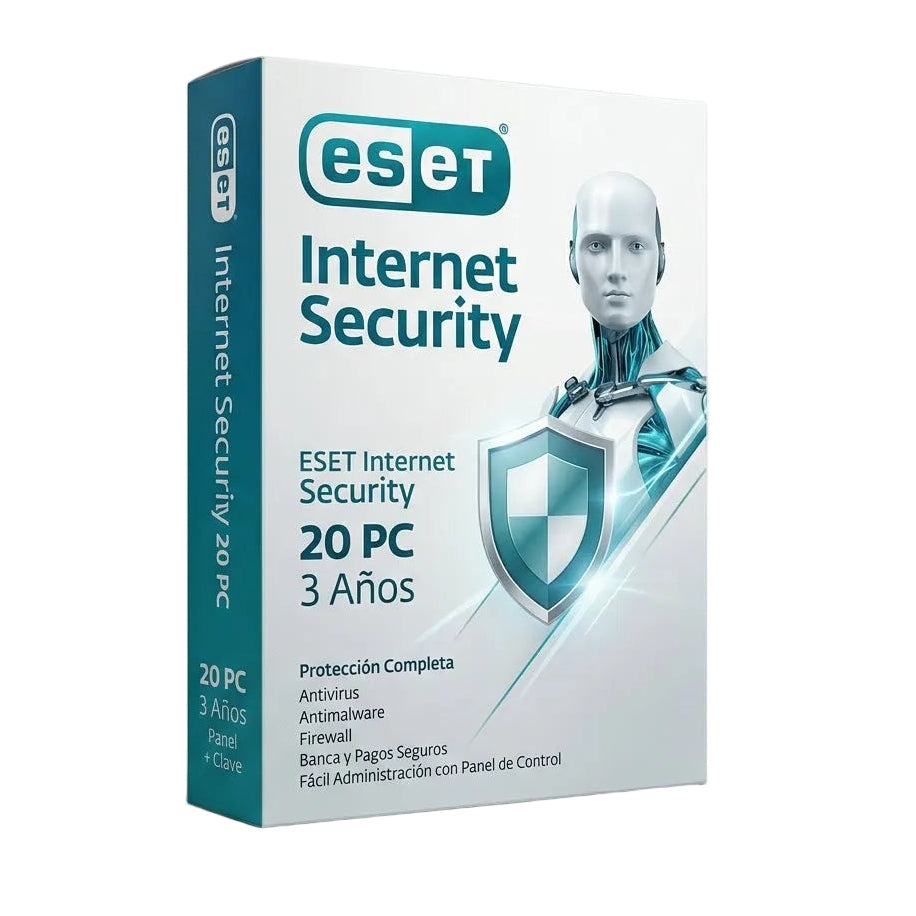 ESET Internet Security 20 PC 3 Años Panel + Clave