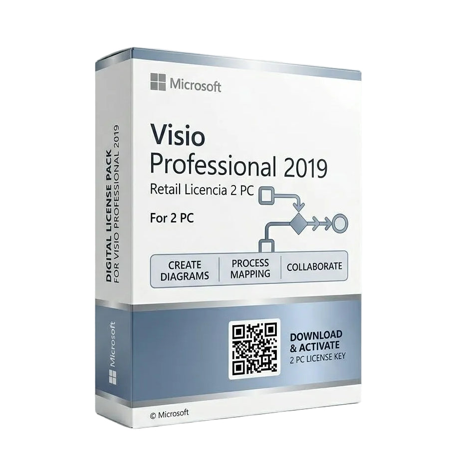 Visio Professional 2019 Retail Licencia 2 PC