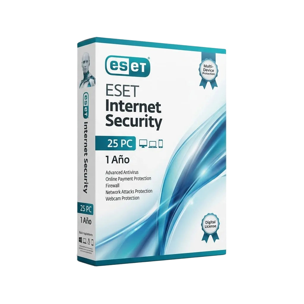 ESET Internet Security 25 PC 1 Año