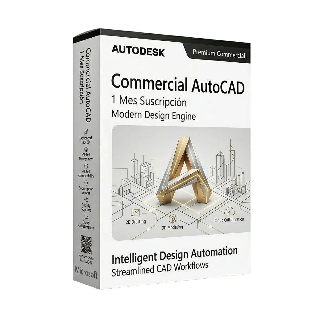 Autodesk Commercial AutoCAD 1 Mes Suscripción